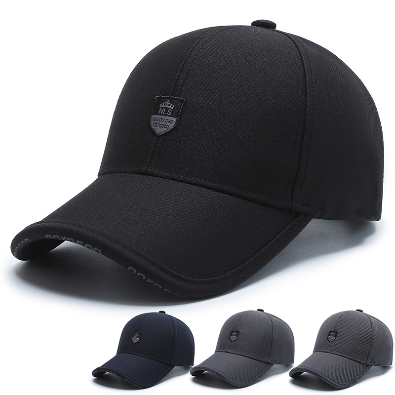 

1pc Men Fashion Wild Sun Protection Black Baseball Cap For Winter Women Sport Cotton Warm Hats Male Kpop Bone Unisex