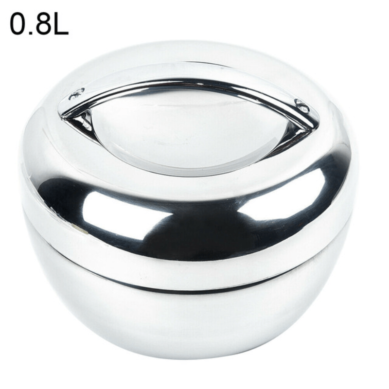 1pc, Insulated Lunch Box, 430ml/14.5oz Stainless Steel Bento Box, Round  Cylindrical Food Container For Soup, Porridge And More, For School Students  An