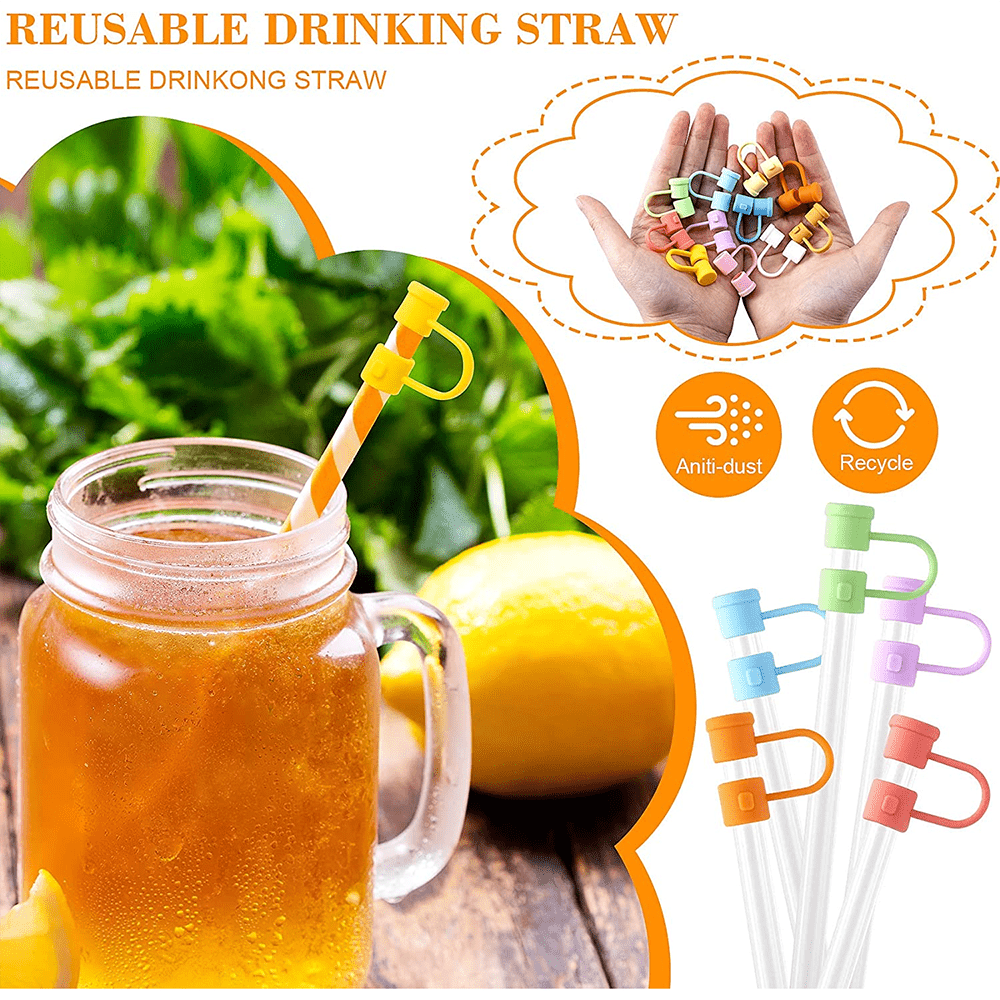 Straw Silicone Straws Reusable Drinking Straw Soft - Temu