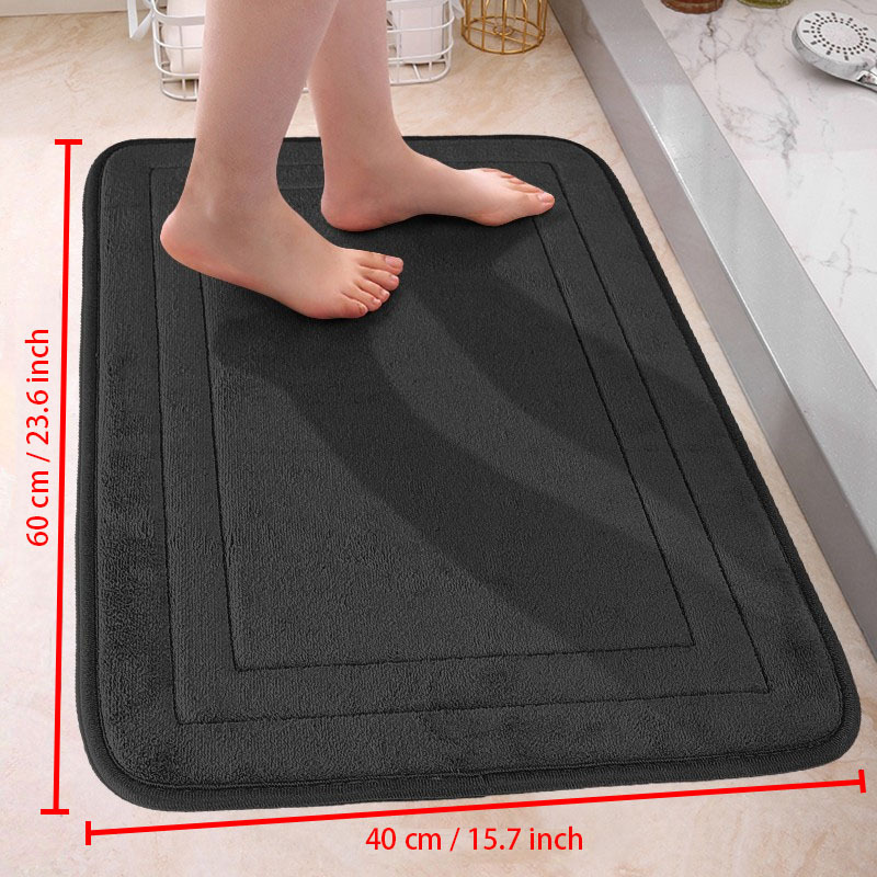 Memory Cotton Bathroom Floor Mats, Absorbent Door Mats, Bathroom Doorstep  Mats, Non Slip Shower Mats, Bathroom Floor Mats, Non Slip Washable  Carpets,for Occupational And School And Hotel Use - Temu