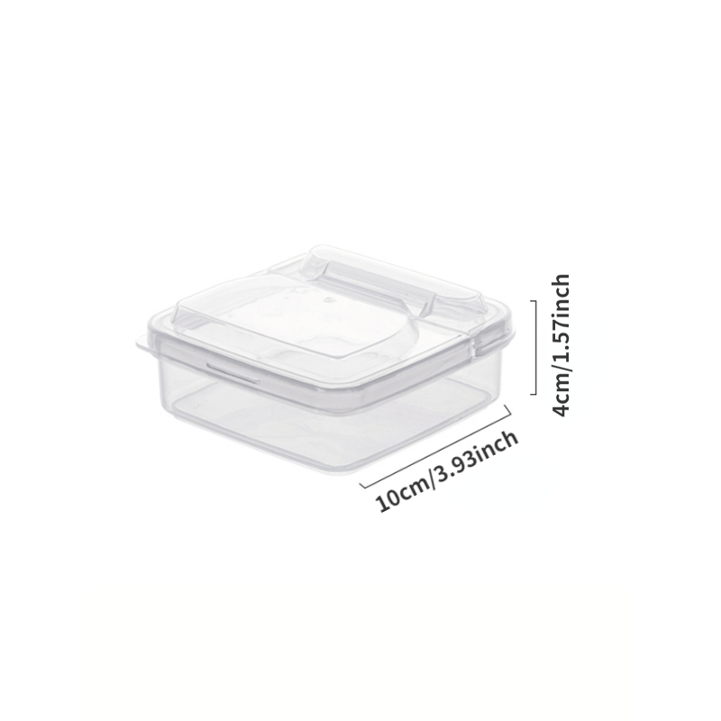 1pc Clear Food Storage Box,Plastic Refrigerator Storage Cheese Box