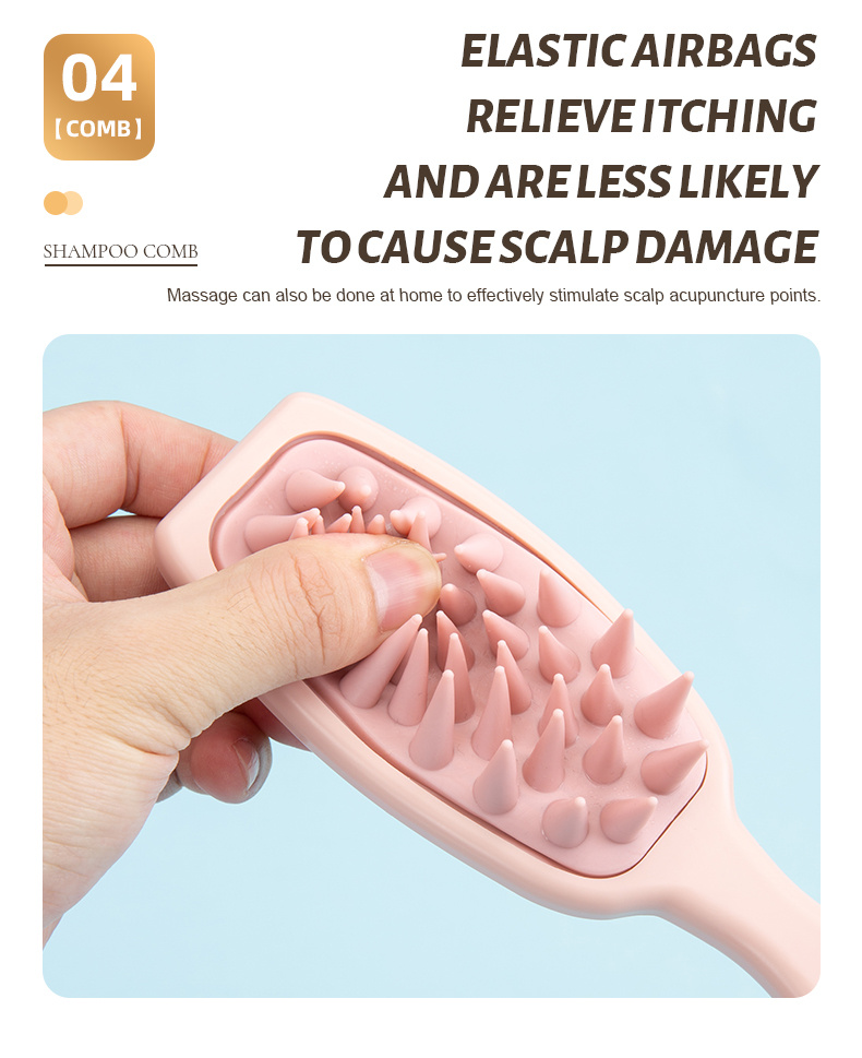 Portable Scalp Massager And Detangling Brush for Hair, Ideal for Travel And Bathing