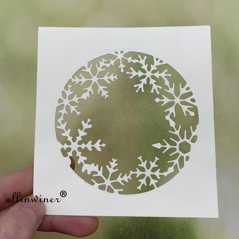 

1pc Snowflake Circle Frame Metal Cutting Dies For Diy Scrapbooking Album Paper Cards Decorative Crafts Embossing Die Cuts