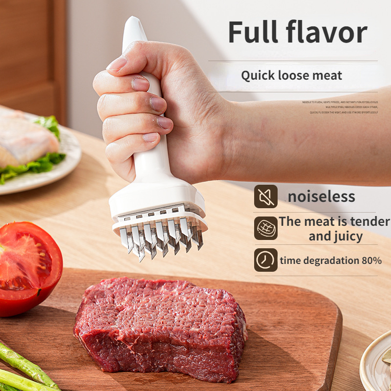  Kitchen Gadgets Heavy-duty 28 Blades Stainless Steel Meat  Tenderizer Needle Profession Kitchen Tools for Kitchen Cooking Tenderizing  Beef,BBQ,Marinade,Steak and Poultry (28 blades): Home & Kitchen