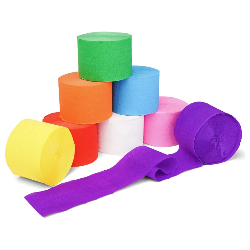 Party Streamers Crepe Paper Streamers For Kids Parties - Temu