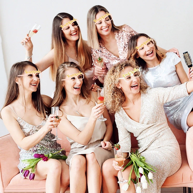 Team Bride Party Paper Glasses Team Bride Paper Glasses - Temu