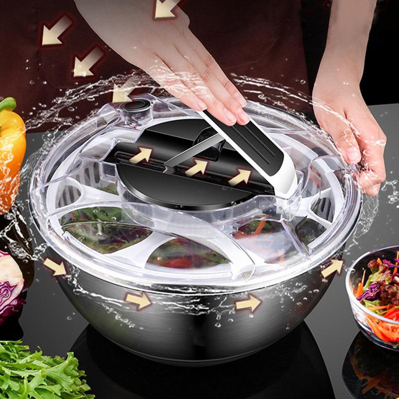 Single Serve Small Salad Spinner Mini Prep Lettuce Spinner and Dryer With  Measuring Cup Fruit and Vegetable Washing Basket Bowl 