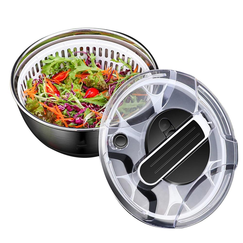 Kitchen Salad Spinner, Stainless Steel Double-layer Vegetable Salad Spinning  Dryer, Manual Vegetable Washer Dryer, Fruit Drain Basket, Fruit Spinning  Dehydrator, Lettuce Spinner, Strainer Basket, Kitchen Supplies, Kitchen  Gadgets - Temu Australia