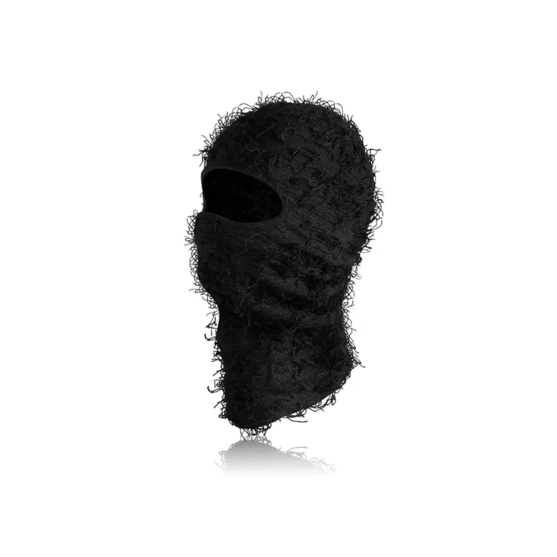 Balaclava Distressed Ski Mask Knitting Distressed Winter Windproof Full  Face Mask For Men Women Free Size, Free Shipping On Items Shipped From  Temu