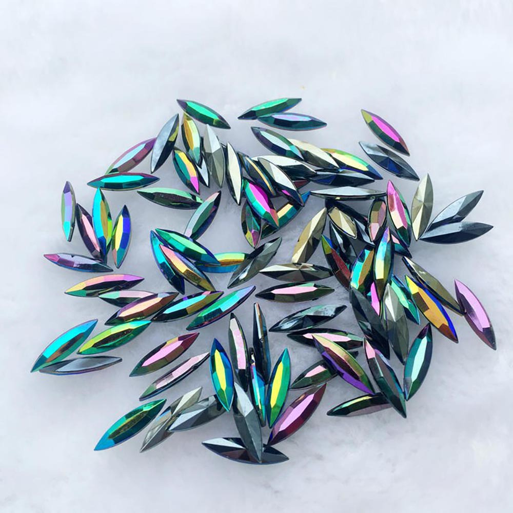 Horse Eye Rhinestones Resin Strass Crystal Stone Clothes Craft Accessories  200pc