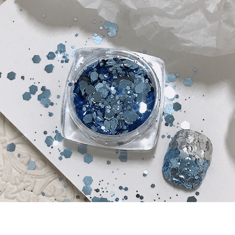 Blue Diamonds German Glass Glitter