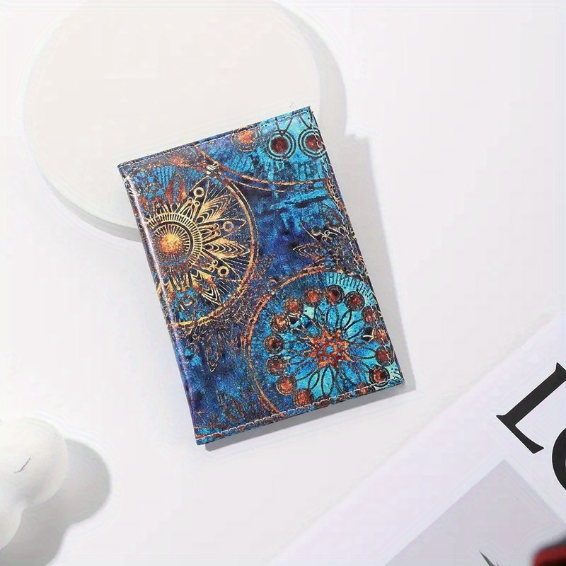 Vintage Pattern Passport Holder Card Holder