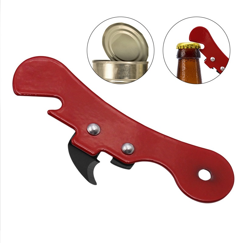 1/2PCS Can Opener Manual 2 in 1 Stainless Steel Can Openers