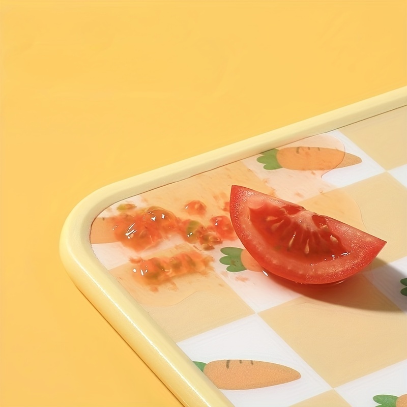 1pc Plastic Cutting Board, Cute Fruit Pattern Cutting Board, Kitchen Gadgets