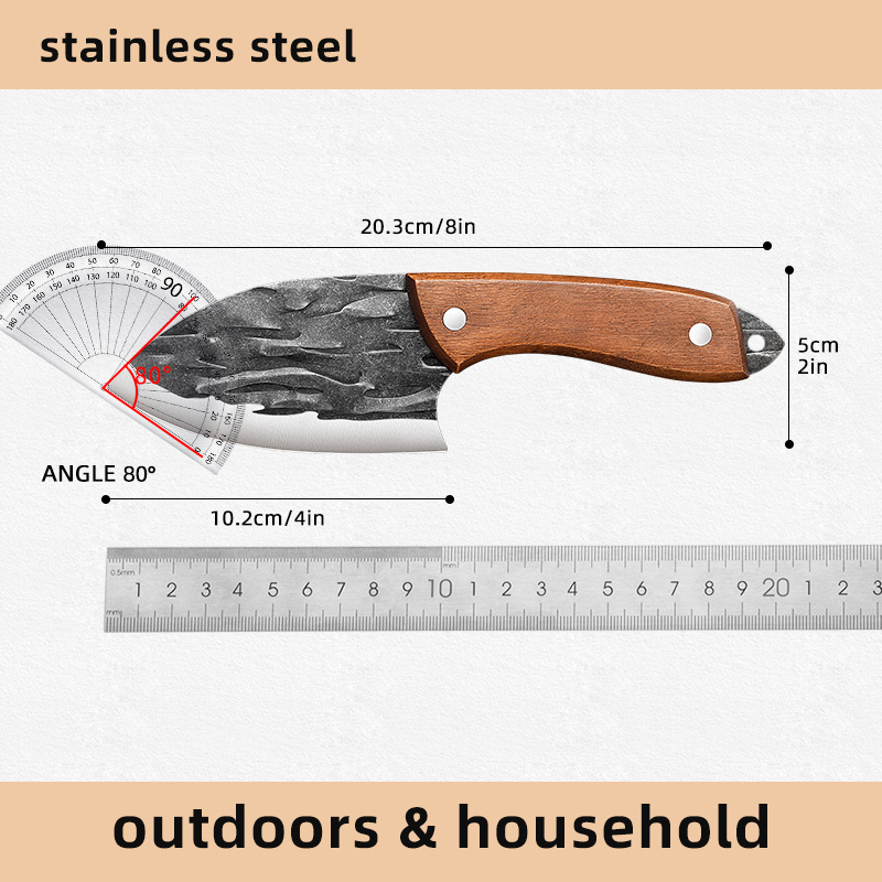 A Good Knife For High-end Chefs: Durable Fish Scale Chef's Knife, Sharp And  High Strength, Special Texture, Even Cutting, Non-stick Knife, No Tired  Hands, Easy To Cut Thin ! Ln9195 - Temu