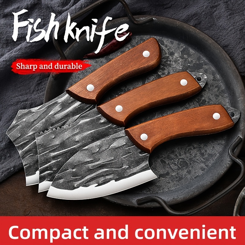 A Good Knife For High-end Chefs: Durable Fish Scale Chef's Knife, Sharp And  High Strength, Special Texture, Even Cutting, Non-stick Knife, No Tired  Hands, Easy To Cut Thin ! Ln9195 - Temu