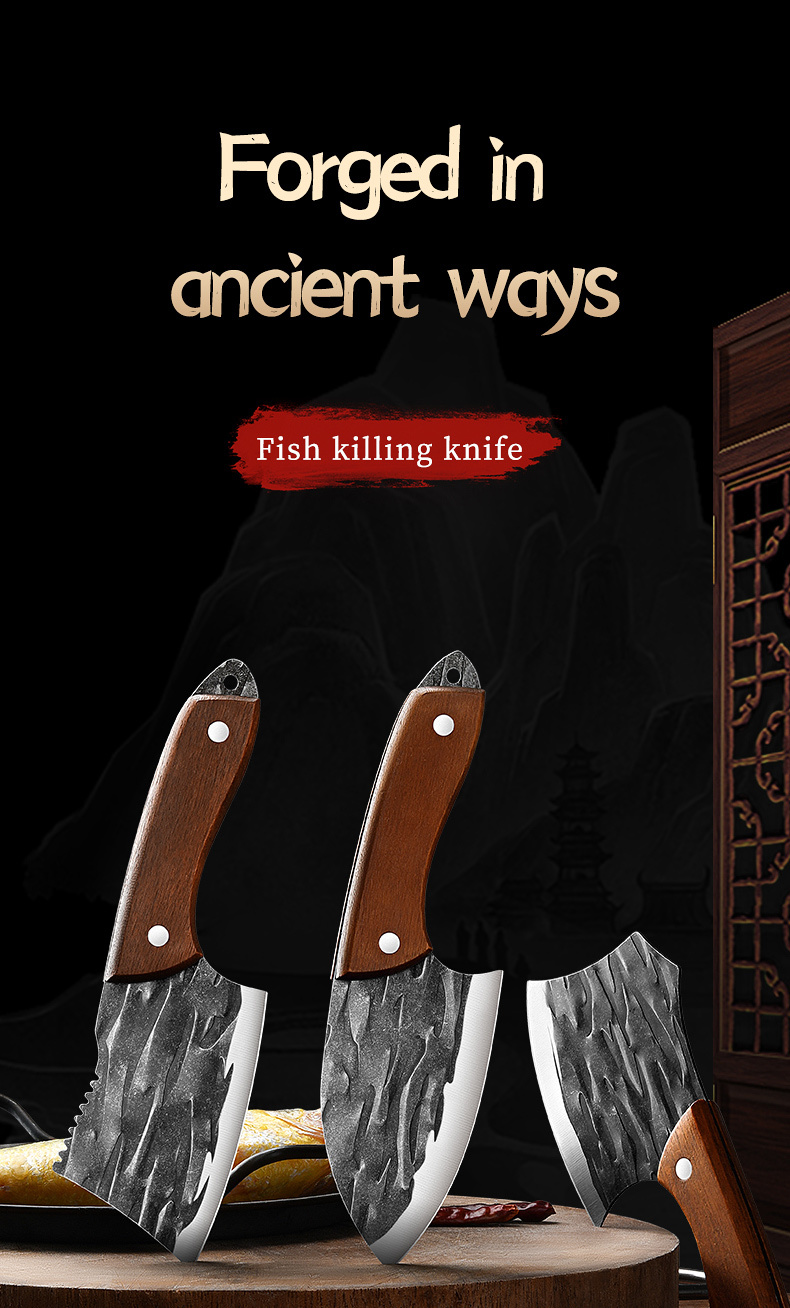 A Good Knife For High-end Chefs: Durable Fish Scale Chef's Knife, Sharp And  High Strength, Special Texture, Even Cutting, Non-stick Knife, No Tired  Hands, Easy To Cut Thin ! Ln9195 - Temu