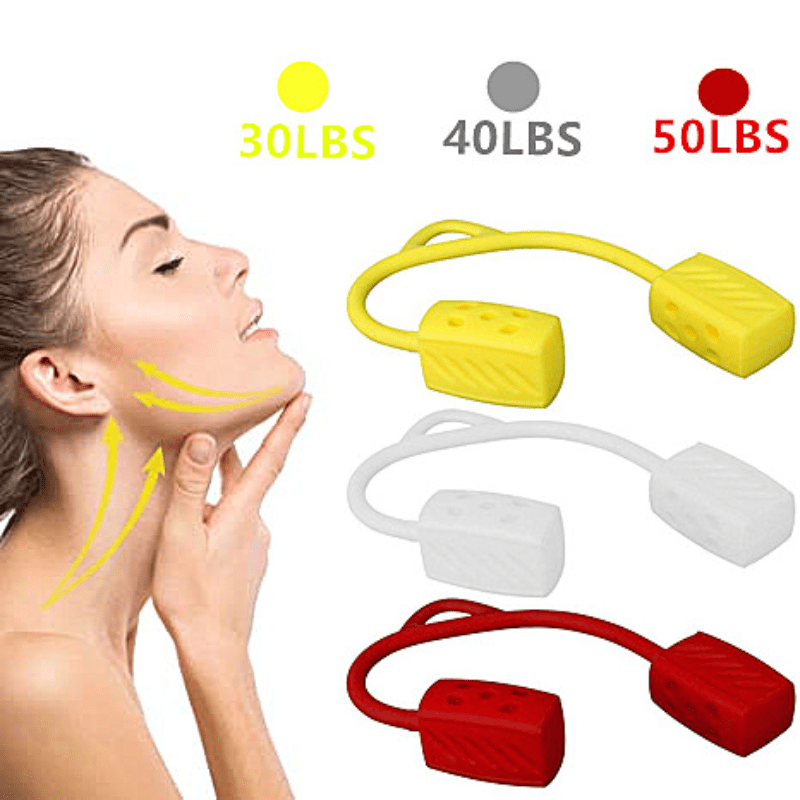 30/40/50 Lbs Jawline Trainer Jaw Exerciser Face And Neck Exerciser Portable  Jawline Exerciser Face T