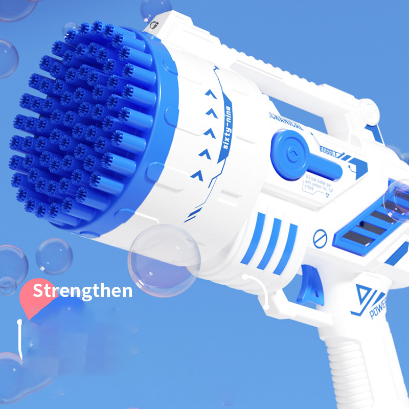 Bubble Machine Gun, Bubble Gun with Lights, Bubble Solution, 69 Holes  Bubbles Machine for Kids Adults, Summer Toy Gift for Outdoor Indoor  Birthday