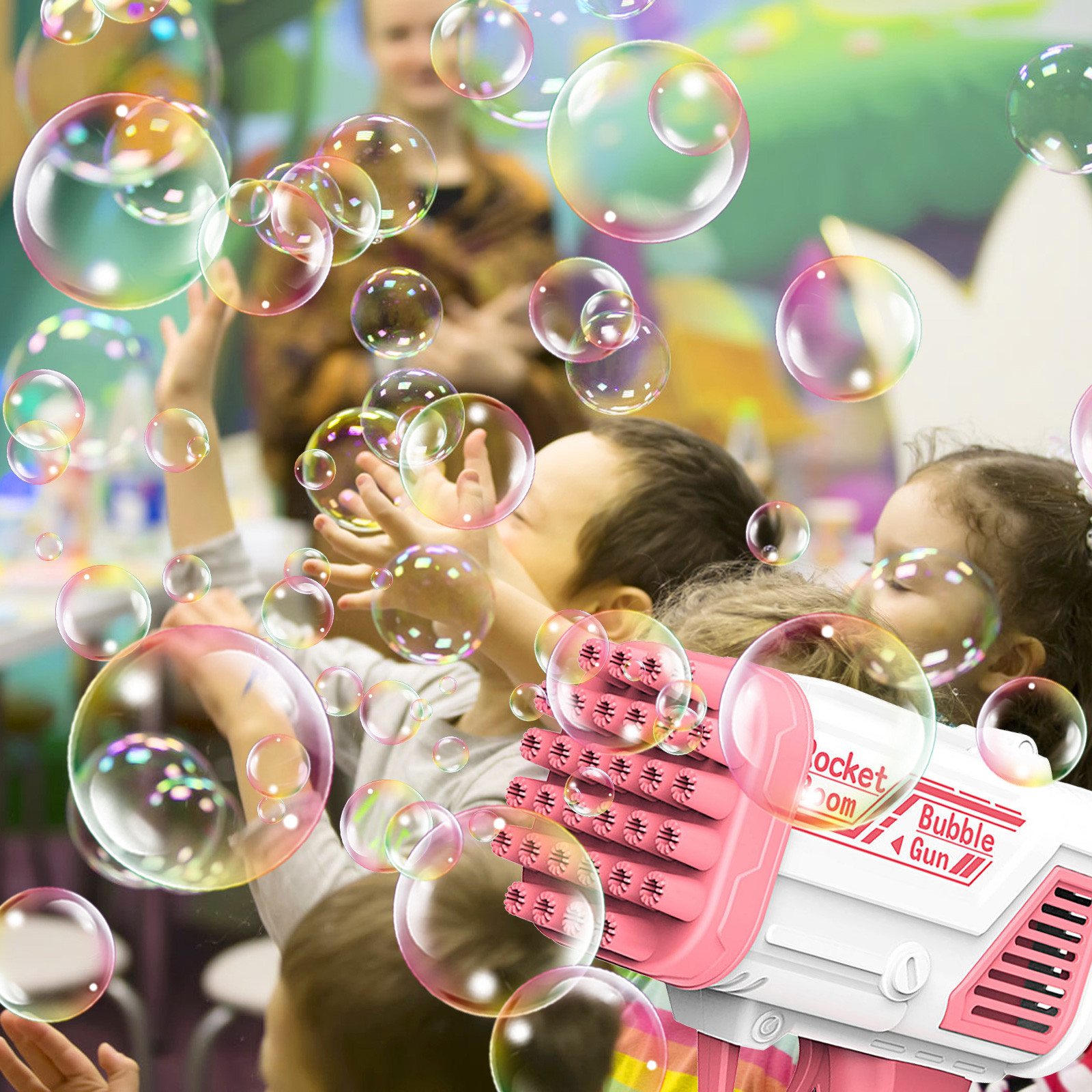 Electric Bubble Gun: The Perfect Outdoor Toy For Kids' Birthdays And  Weddings! - Temu
