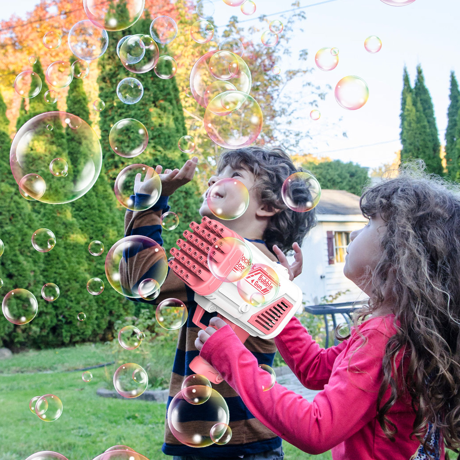 Electric Bubble Gun: The Perfect Outdoor Toy For Kids' Birthdays And  Weddings! - Temu