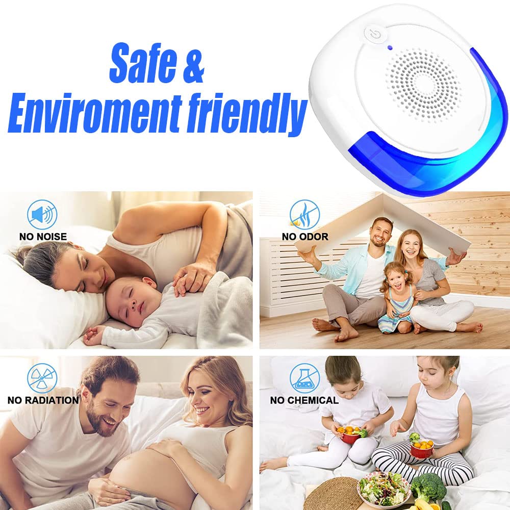 1pc 6pcs 6pcs ultrasonic pest repeller electronic insect control for roaches bed bugs mice rodents and mosquitoes indoor reject repellent for bedroom kitchen and garage safe and effective pest control solution details 3