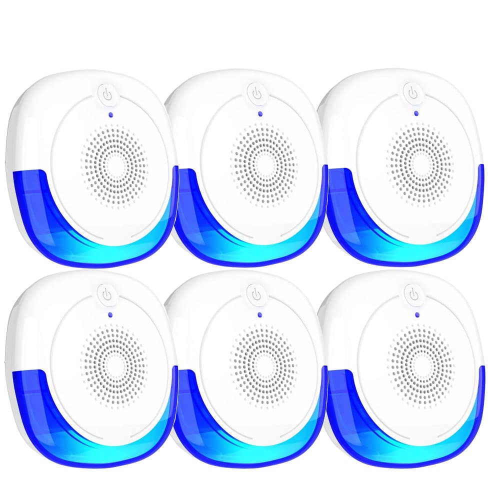 1pc 6pcs 6pcs ultrasonic pest repeller electronic insect control for roaches bed bugs mice rodents and mosquitoes indoor reject repellent for bedroom kitchen and garage safe and effective pest control solution details 0