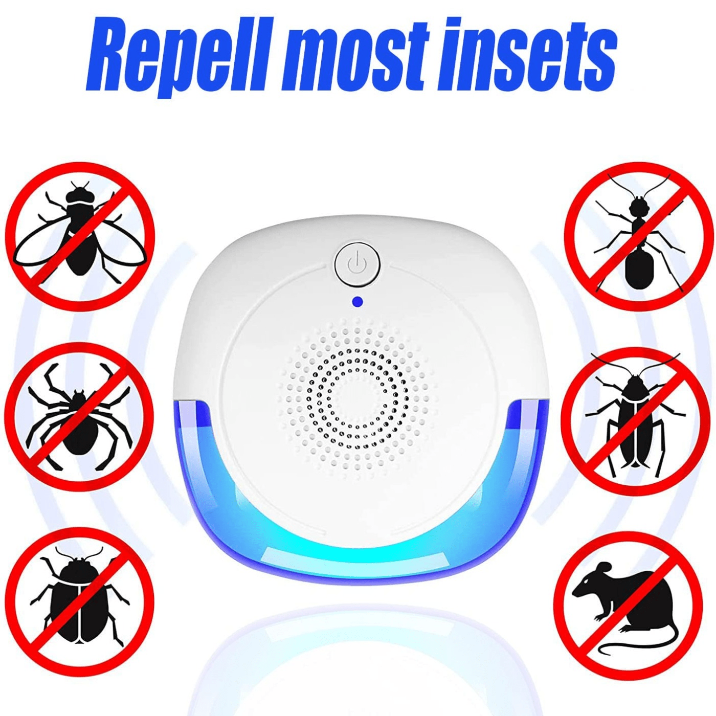 1pc 6pcs 6pcs ultrasonic pest repeller electronic insect control for roaches bed bugs mice rodents and mosquitoes indoor reject repellent for bedroom kitchen and garage safe and effective pest control solution details 1