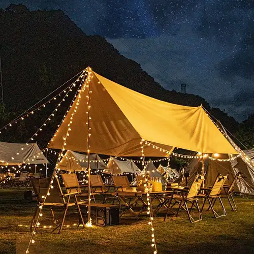 10 Light Led Ball Canopy Lights Camping Camping Lights - Temu