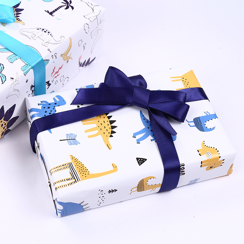 Birthday Gift Wrapping Paper Cartoon Cute Dinosaur Bear - Temu