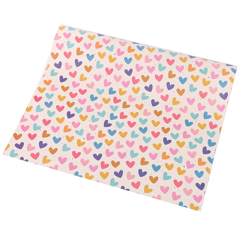 Colorful Love dot Wrapping Paper Translucent Wrapping Paper - Temu