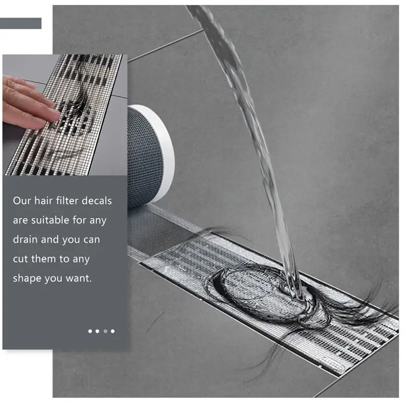 Disposable Shower Drainage Net Sticker Self adhesive Hair - Temu