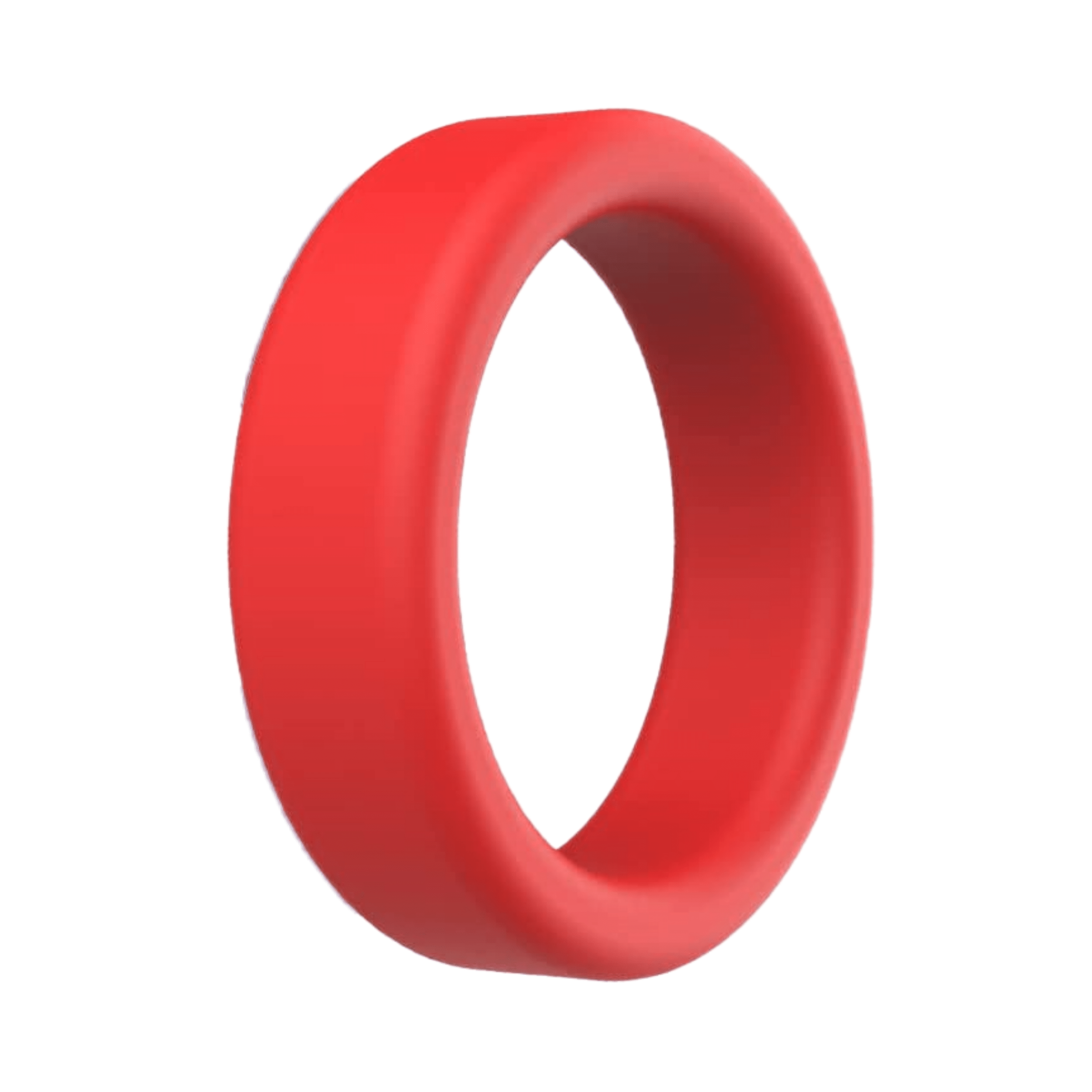 Stretchy Silicone Cock Ring Erection Red Cockring