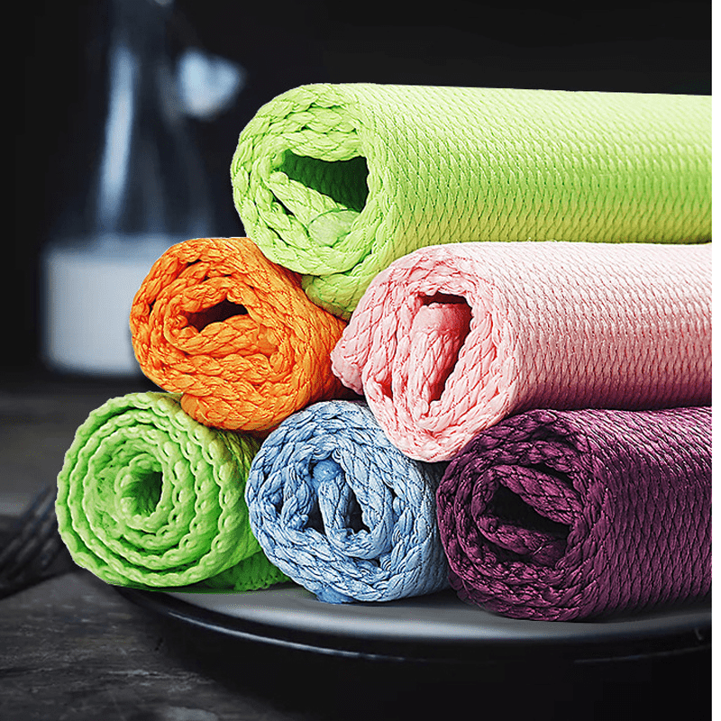 5pcs cleaning towel Kitchen Dish Towels Washcloth Glass Wiping