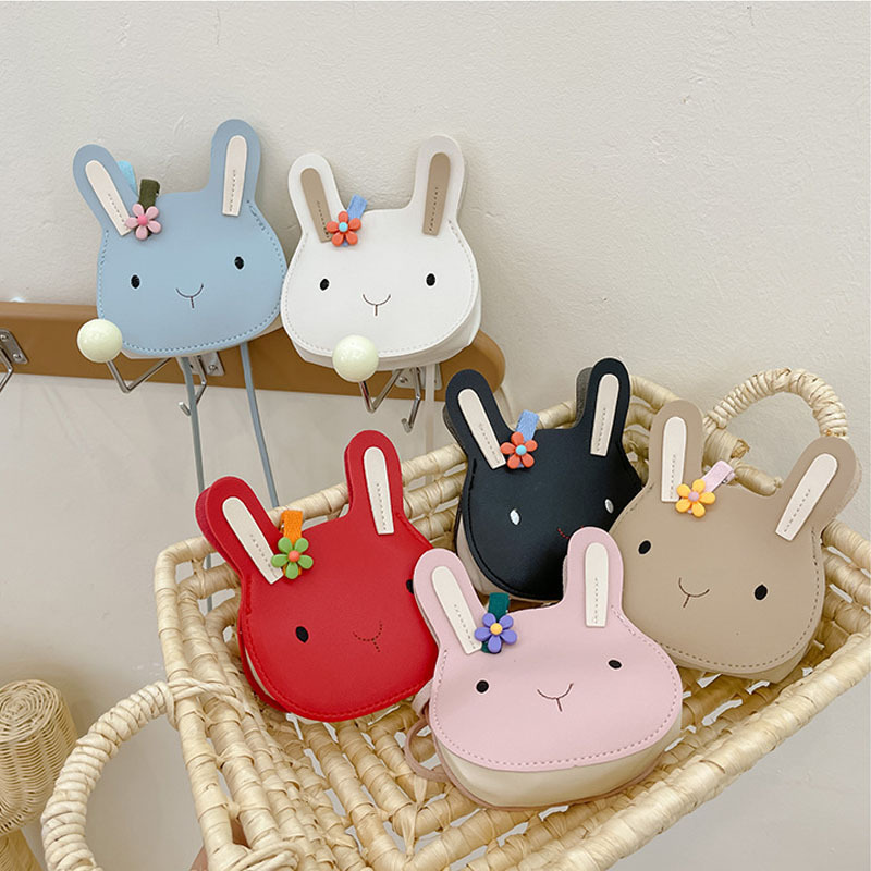 Children's Messenger Bag Cartoon Cute Rabbit Crossbody Bag For Girls  Kindergarten Pu Shoulder Bag Coin Purse Waterproof Satchel Bag - Temu