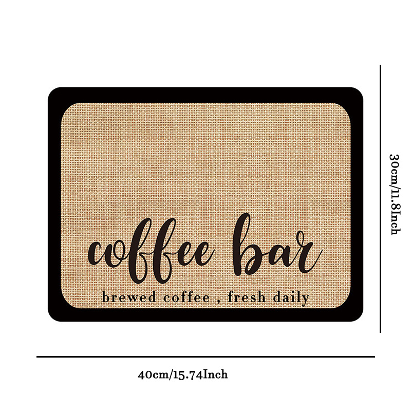  Coffee Mat Dish Drying Mat for Kitchen Counter, Hide Stain  Absorbent Rubber Backed Quick Drying Mat Fit Under Coffee Maker Espresso  Machine, Coffee Bar Accessories Bar Mat(16 X 12,Navy Blue): Home