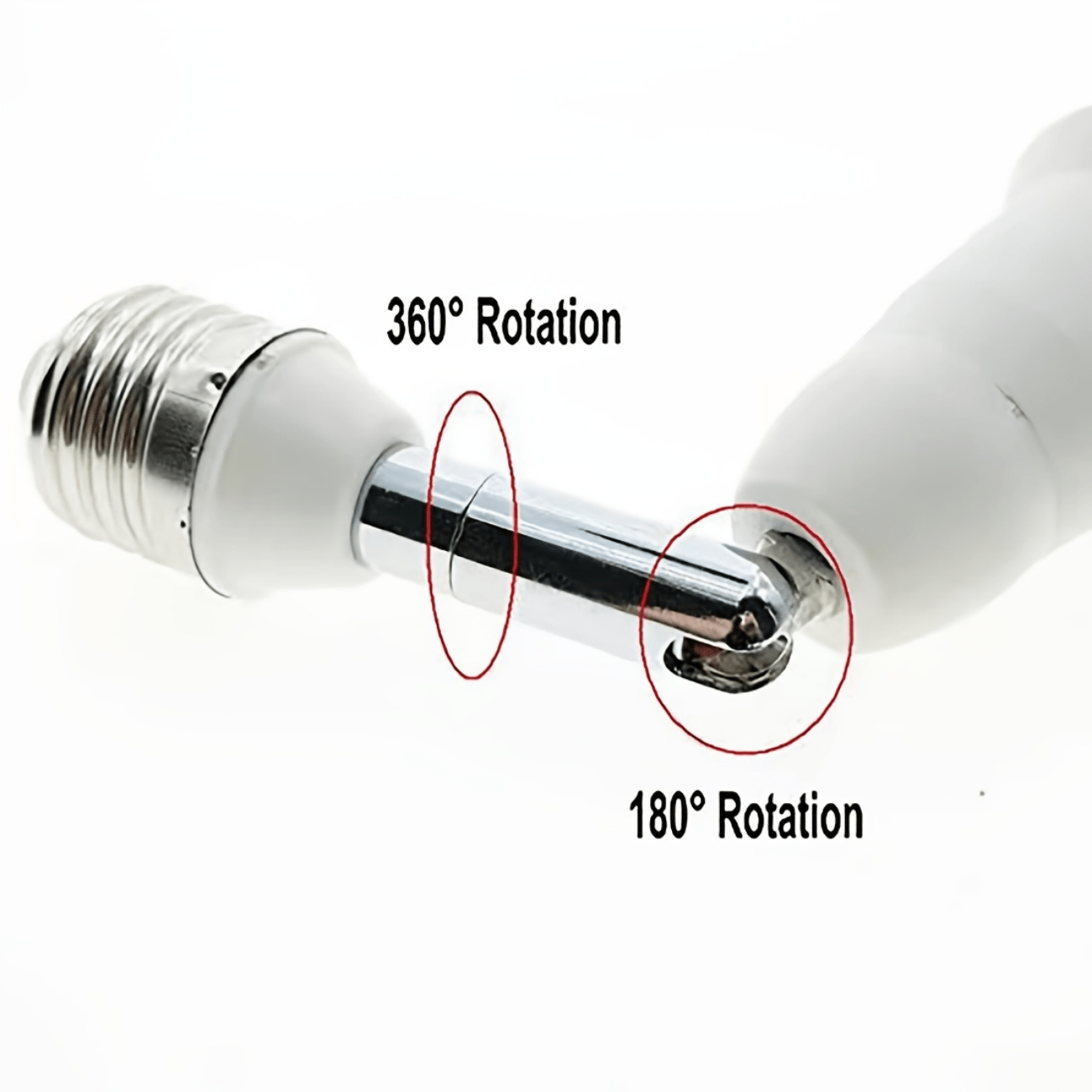 Adaptador extensor de enchufe de luz E26E27 extensión de 225 pulgadas  resistente al calor sin peligro de incendio flexible cuello de cisne  ajustable – Yaxa Guatemala