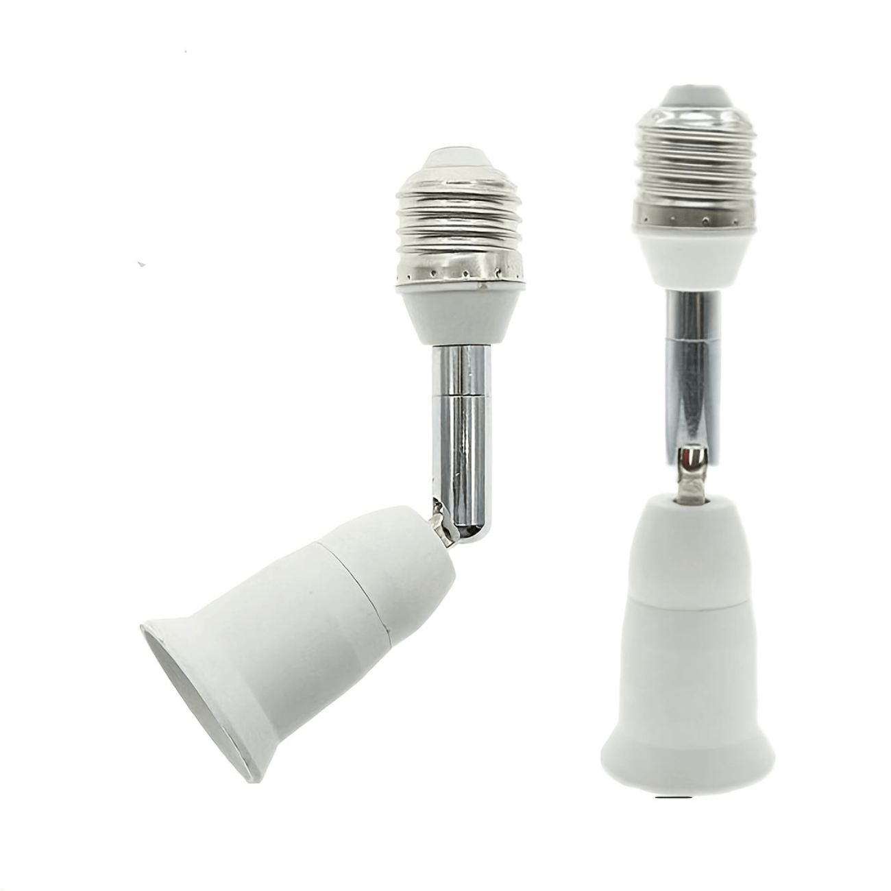 

1pc Light Socket Extender - Adjustable Up To 90° Vertically And 360° Horizontally - 100v-250v, Max 150w - Medium Screw Base Converter