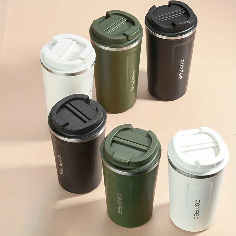 Reusable Stainless Steel Thermal Coffee Cup With Lid And Handle - Perfect  For Travel And Daily Use, Keeps Drinks Hot Or Cold For Hours - Temu