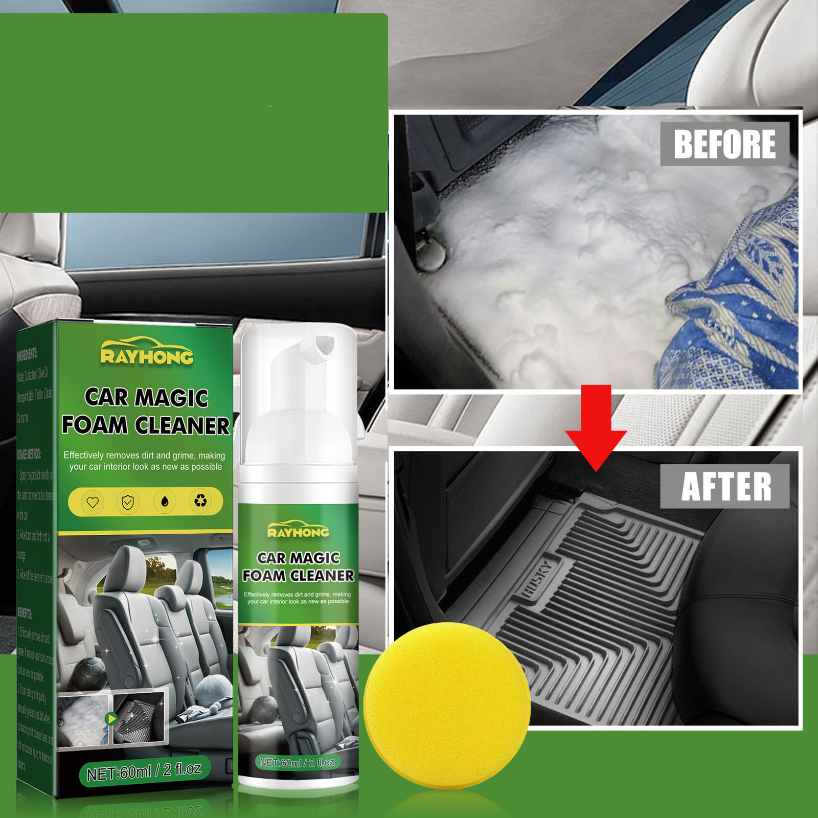 Car Magic Foam Cleaner Set Multi Purpose Household Cleaning - Temu