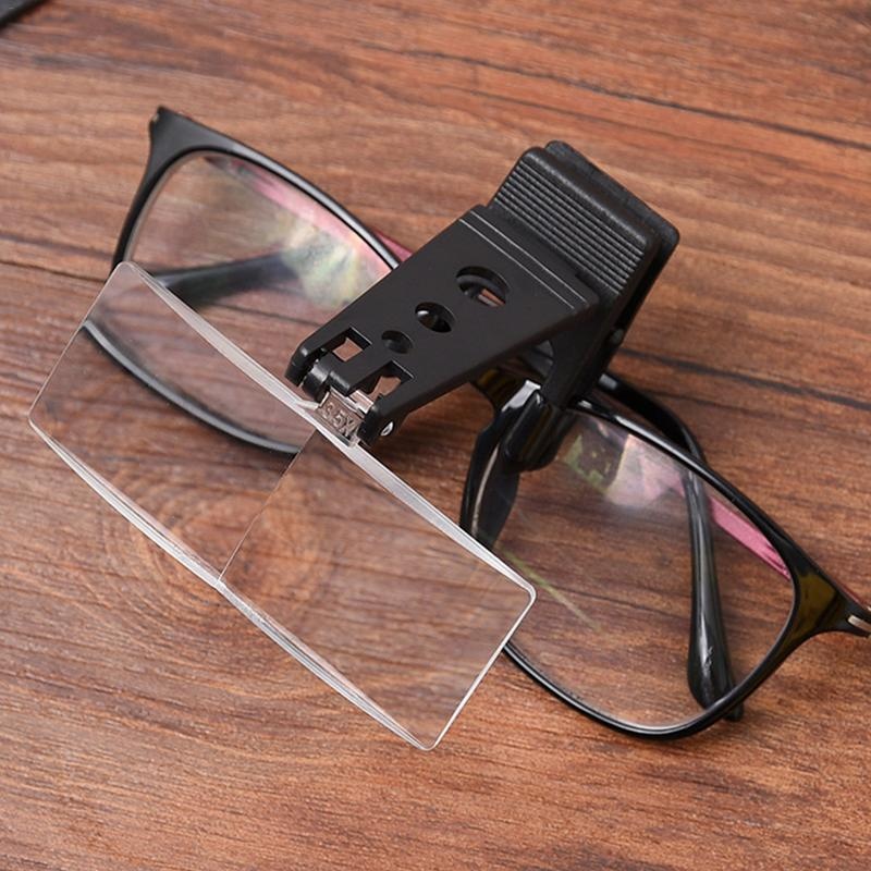 Testa che indossa occhiali Lente d'ingrandimento della testa di ricarica  USB per occhiali a fascia per ipovisione occhiali con 2 le