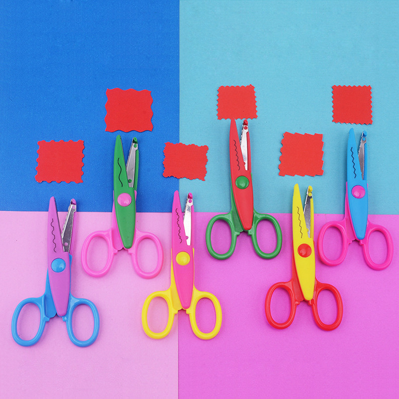 6Pcs/Set Craft Scissors Decorative Paper Edge Scissors With Storage Box  Set, 5 Kinds Zig Zag Edges Scissors Great for DIY Projects Paper  Card,Photo