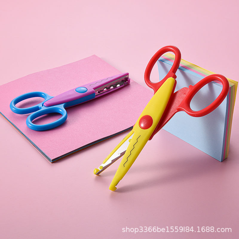 DIY Laciness Zig Zag-Paper Scrapbook scissors,Crafts, school diary, paper  for student gift office supply