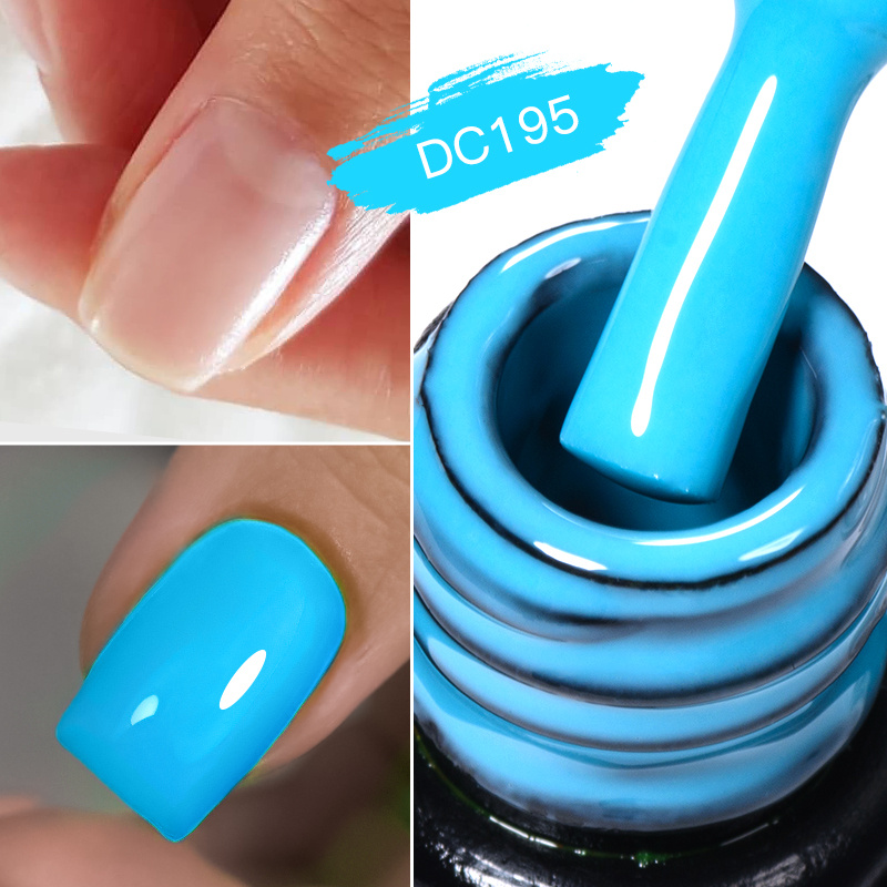 neon light blue nail polish