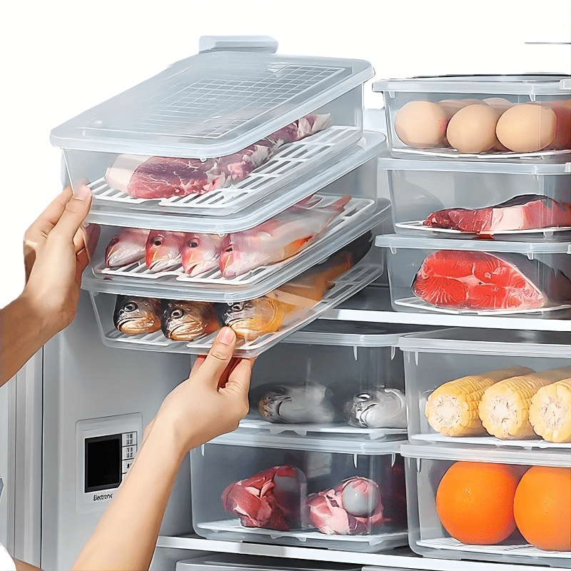 Refrigerator Organizer Bins in 2023  Food storage containers, Food storage,  Refrigerator organization