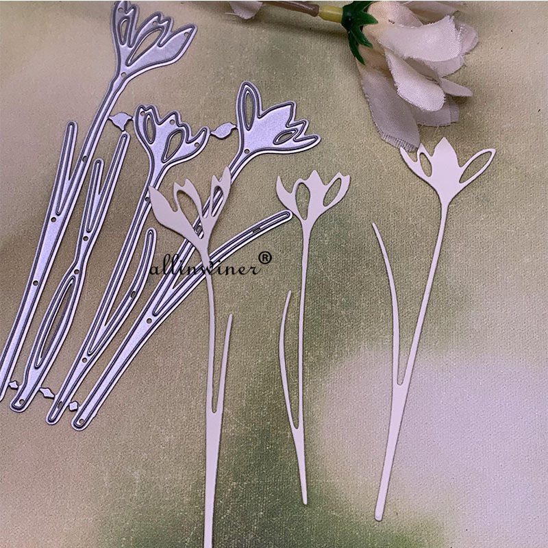 Petal Flower Metal Cutting Dies For Scrapbooking Diy Cards Stencil ...