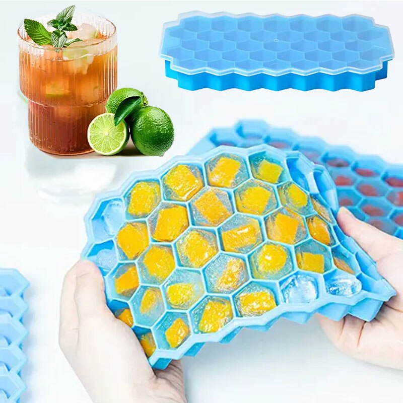 Multifunctional Silicone Ice Cube Tray With Removable Lid - Stackable Ice  Trays For Freezer, Cocktail, And Chocolate Making - Kitchen Gadgets And  Stuff - Temu