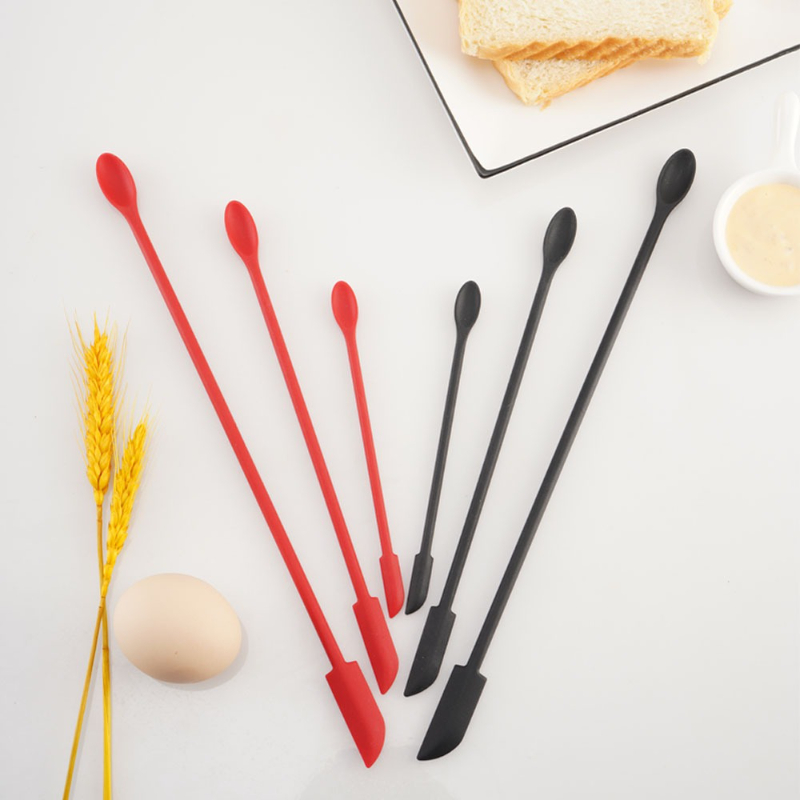 Mini Silicone Spatula Heat Resistant Long Handle Dual ended - Temu