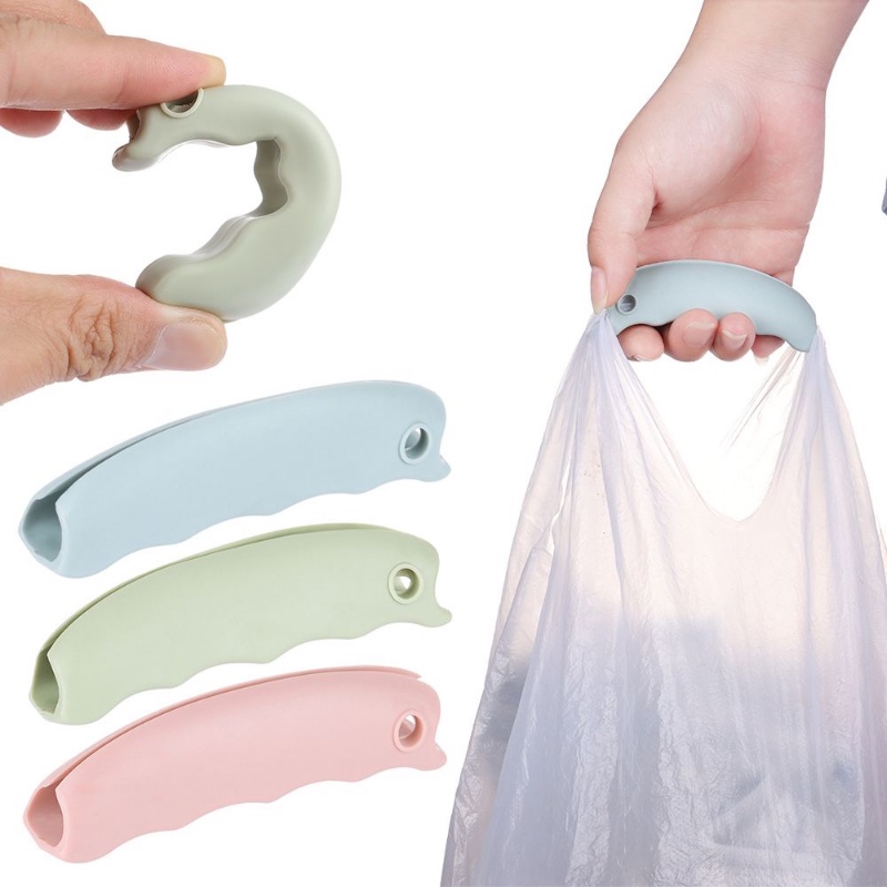 Strong silicone handle carrier 4 Pcs Plastic Bag Holder Carrier Strong Silicone  Handle Carrier for Grocery Plastic Bag Shopping Bags Garbage Bag 