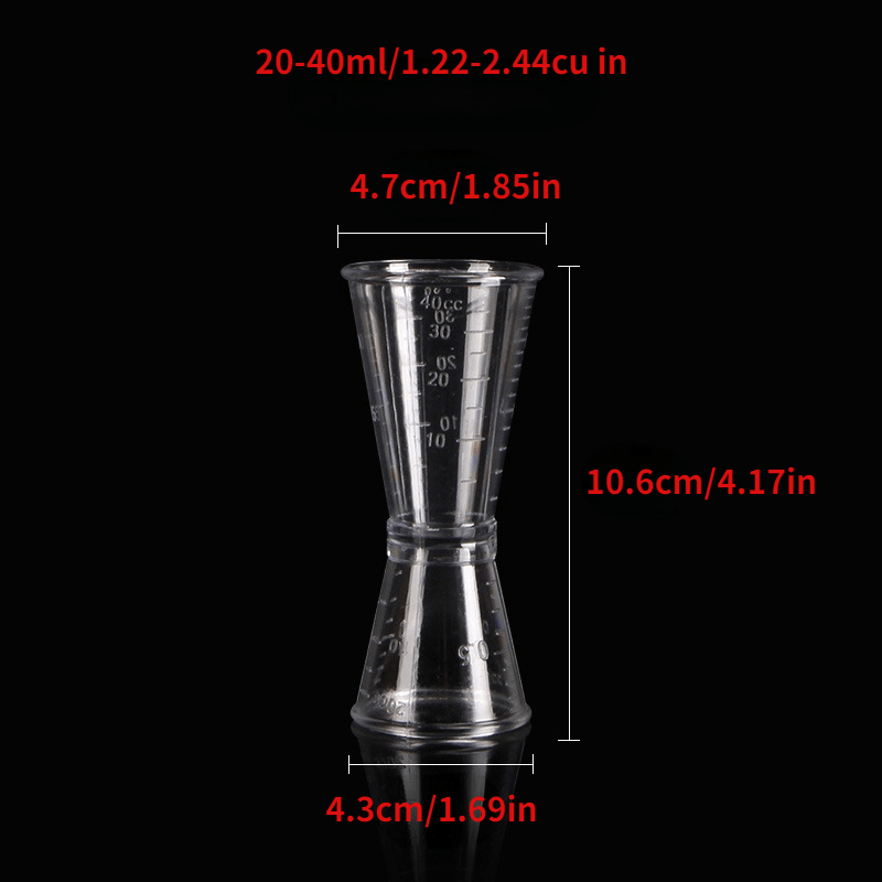 Stainless Steel Cocktail Measuring Cup Cocktail Meter Jigger Double Spirit  Metal Measuring Cup Bar Accessories Home Bars